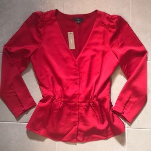 J.crew red blouse